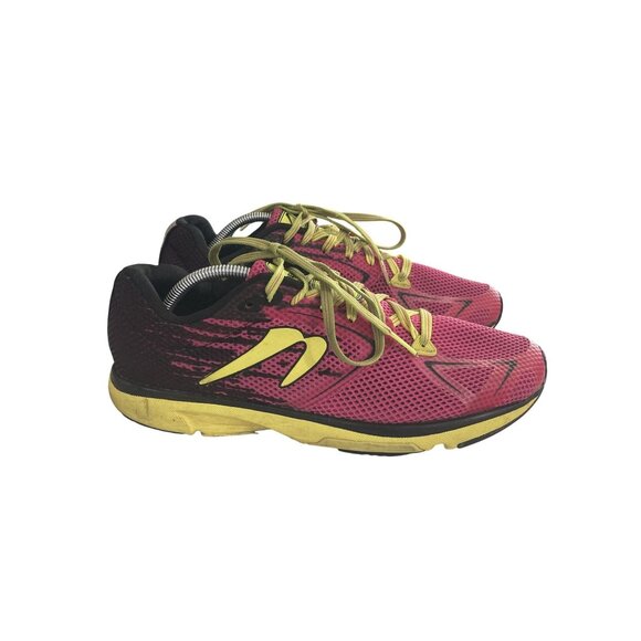 Newton Women's size 9.5 Pink Yellow Lightweight Mesh Sneakers Running Shoes - Picture 5 of 8
